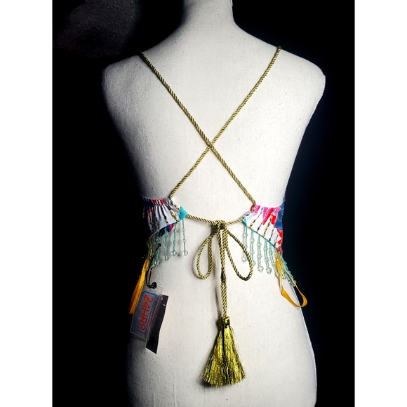 24 HRS Mind Of The Mantra Halter Top NWT - Picture 5 of 6